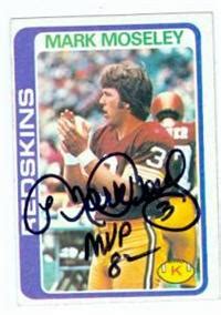 Mark Moseley autographed Football Card (Washington Redskins) 1978 Topps ...