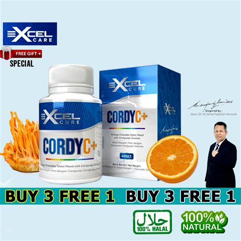 Excel Care Cordy C Plus Cordyceps Orange Chewable Tablet Dato Dr Hj