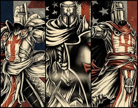 The Last Crusaders On Behance Templar Knight Tattoo Crusades Knight