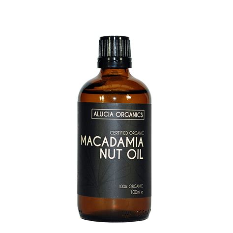 Alucia Organics Certified Organic Macadamia Nut Oil 100ml