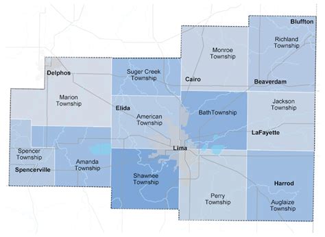 Allen County Ohio Map - Map Of Western Hemisphere