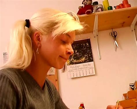 Sexy Blonde Teen From Germany Pleasing Her Horny Stepdad In German