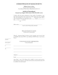 Massachusetts Articles Of Amendment Fill Out Sign Online And