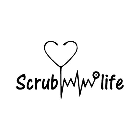 2019 158cm Vinyl Decal Scrub Life Nurse Doctor Nursing Medical Fun Sticker Vinyl Car Wrap Rear