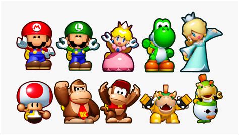 Mini Mario And Friends Characters, HD Png Download - kindpng