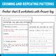 Growing And Repeating Patterns Anchor Chart Worksheets With Answer Key