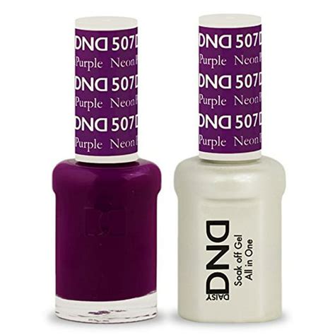 Dnd Nail Polish Gel And Matching Lacquer Set 507 Purple Neon