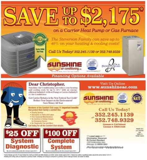 Sunshine Air Conditioning Direct Mail – Brandmark Advertising