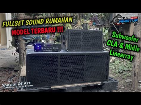 Fullset Sound Rumahan Minimalis Subwoofer CLA Super Glerr YouTube