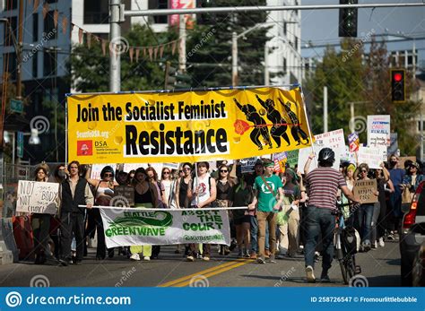 Roe V Wade Women S Day Protest In Seattle Washington On October 8