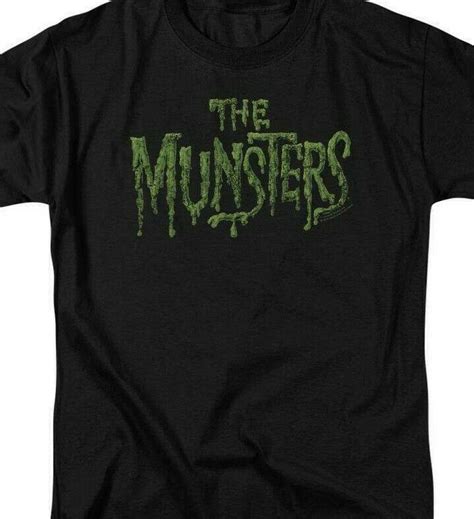 The Munsters Logo T Shirt Retro 60s Comedy Tv Series Graphic Tee