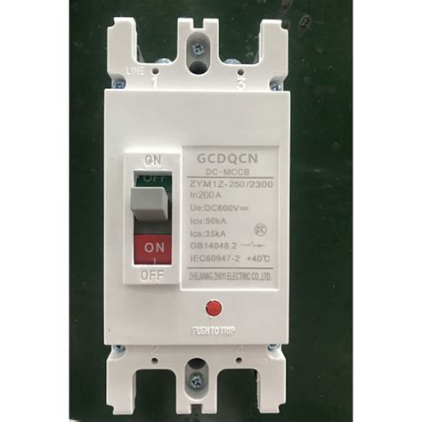 GCDQCN 2P DC 600V DC Solar Molded Case Circuit Breaker MCCB Overload