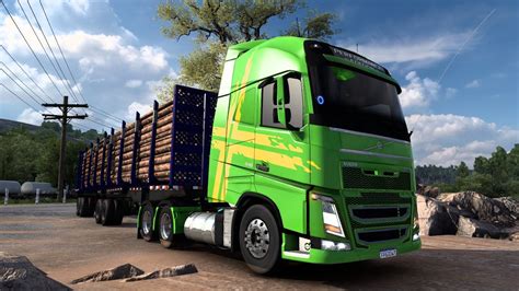 VOLVO FH 540 NO PUXE DA MADEIRA MAPA ROTAS BRASIL YouTube