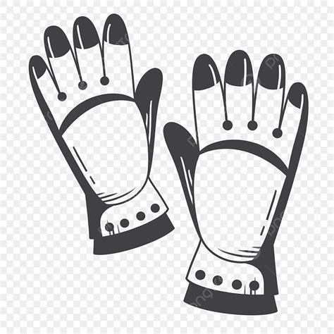 Glove Clipart Black And White