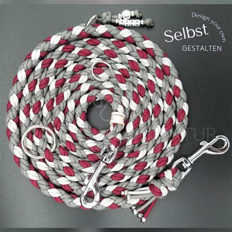 Paradog Manufaktur Leine Sally 8 Fach Geflochten