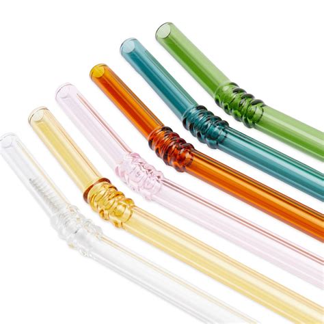 Hay Hay Sip Swirl Straw Set Of 6 Multi Multi End Gb