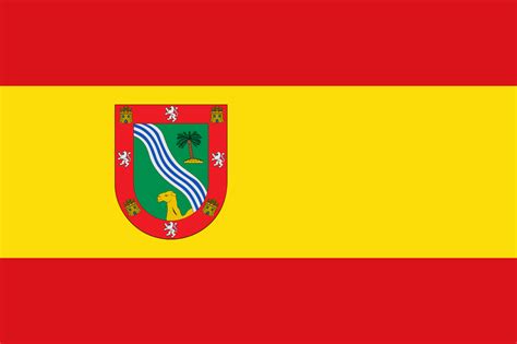 Spanish flag with Spanish Sahara's coat of Arms (1884-1975) : r/vexillology