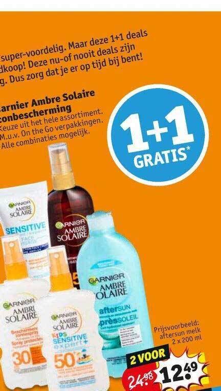 Garnier Ambre Solair Zonnebescherming X Ml Aanbieding Bij Kruidvat