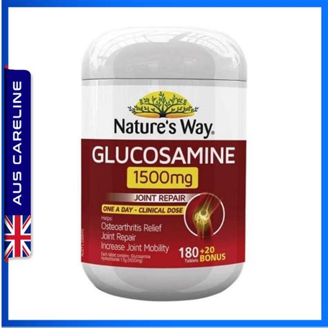 Nature’s Way Glucosamine 1500mg 180 20 Bonus Tablets Shopee Malaysia