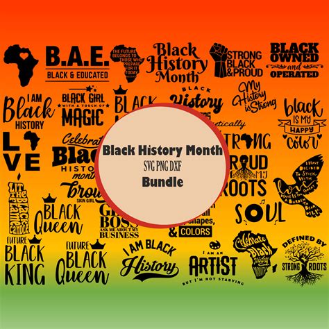 20 Svg Instant Download Black History Month Bundle For Cricut Or