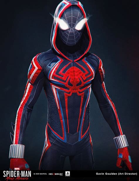 [ART AND PHOTOS] Spider-Man (Miles Morales) 2099 suit, Uptown Pride suit and Purple Reign suit ...