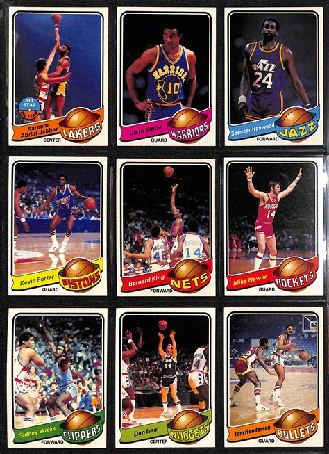 Lot Detail 1979 80 Topps Basketball Card Set 132 Cards