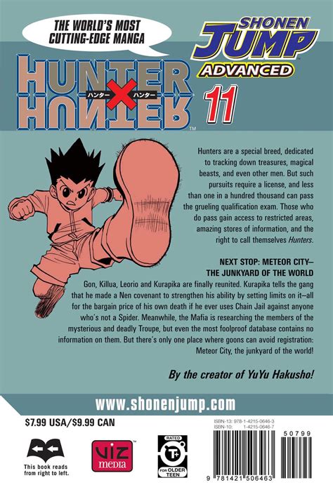 Hunter X Hunter Vol 11 Book By Yoshihiro Togashi Official