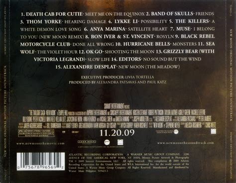 Encarte The Twilight Saga New Moon Original Motion Picture Soundtrack