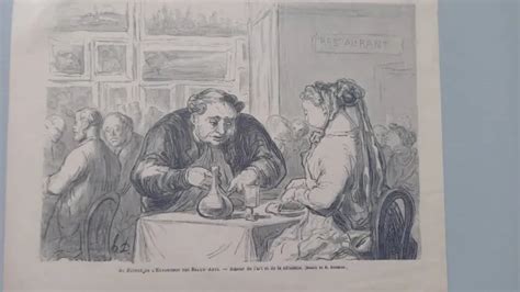 Honor Daumier Lithographie Des Croquis Parisiens Du Charivari