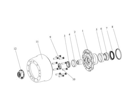 Faw Jh6 460 Truck Front Axle Wheel Hub Logic Assembly3000010c1600
