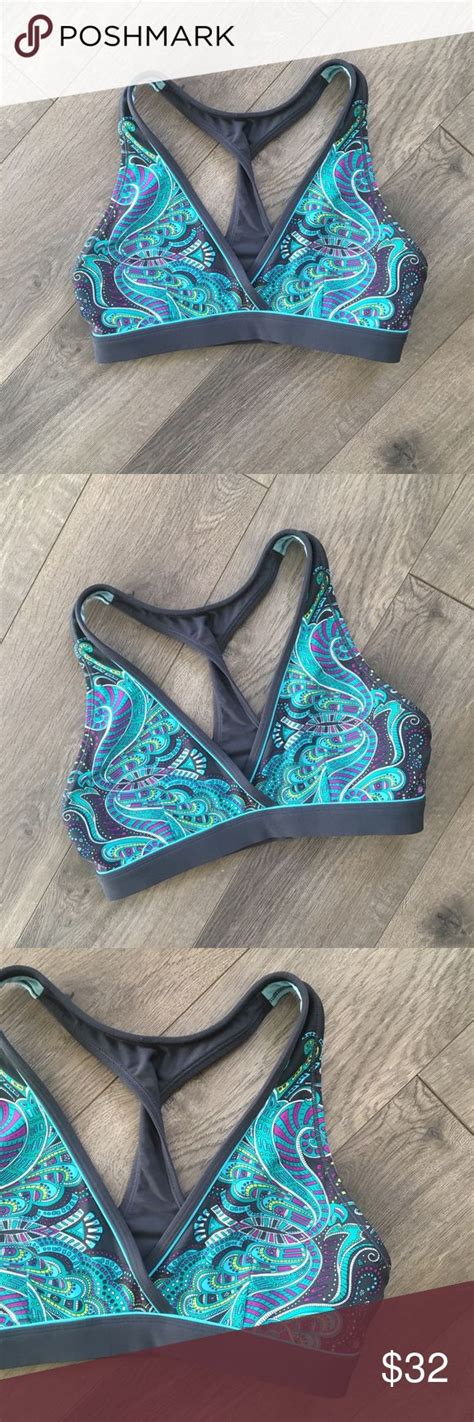 Athleta Paisley Bikini Top Size Medium Paisley Bikini Bikinis