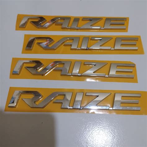 Jual Emblem Tulisan RAIZE Original Shopee Indonesia