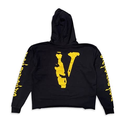 Vlone Nude Girl Hoodie Black Yellow New Stock For Sale 2023