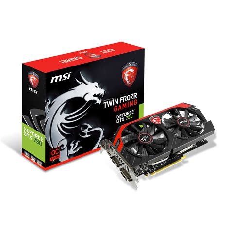 MSI GeForce GTX 750 Twin Frozr GAMING 1GB N750 TF 1GD5 OC Achat