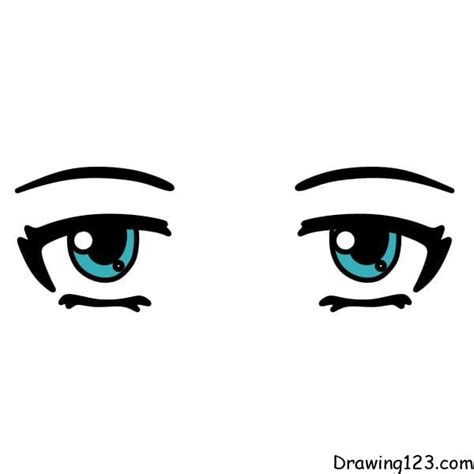 Drawing Cold Eyes Step 5