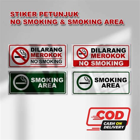 Jual Stiker Peringatan Sticker Dilarang Merokok Dilarang Merokok