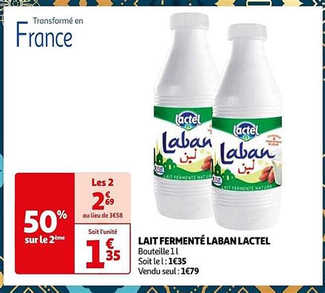 Promo Lait Ferment Laban Lactel Chez Auchan Icatalogue Fr