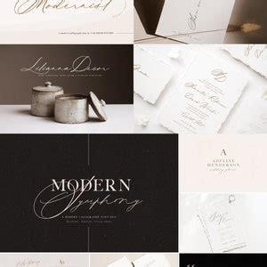 Wedding Calligraphy Font Bundle, Handwritten Script Fonts - Etsy