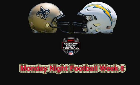 MNF Los Angeles Chargers vs. New Orleans Saints Live Stream NFL