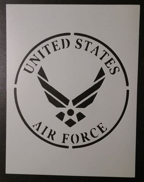 U.S. Air Force (Round) - Stencil – My Custom Stencils