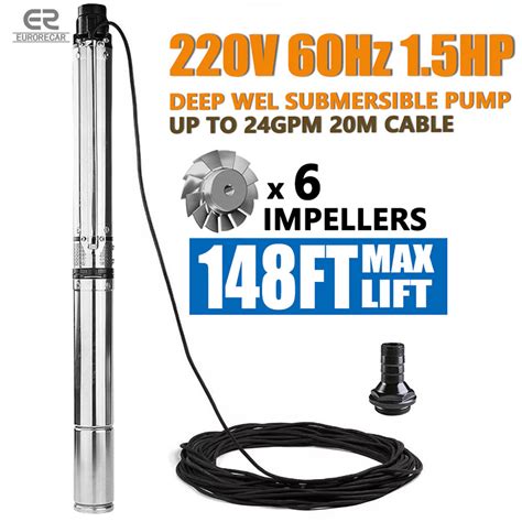 V Deep Well Pump Stainless Steel Submersible Pump High Lift Deep