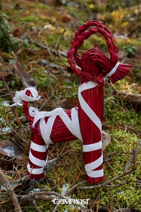 Yule Goat, Medium, Red | Yule goat, Yule, Yule celebration