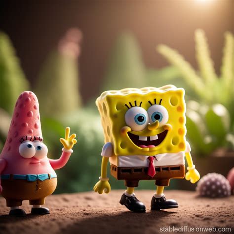 Spongebob And Patrick Star Stable Diffusion Online