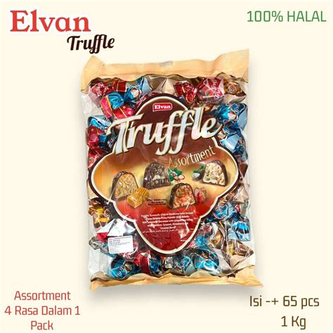 Jual Coklat Elvan Truffle Assorment 1000g 1kg Isi 65pc Shopee