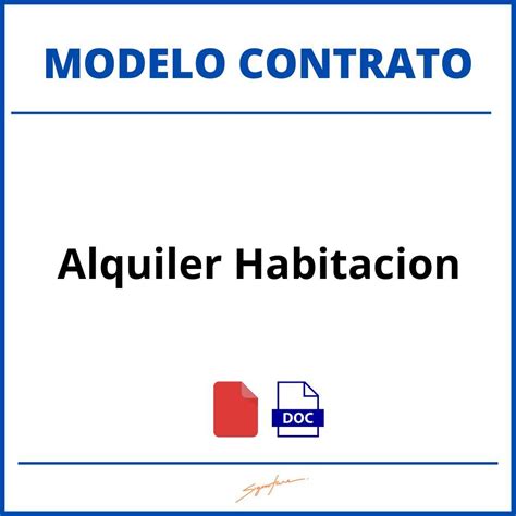 Como Hacer Un Contrato De Alquiler Habitacion Modelo