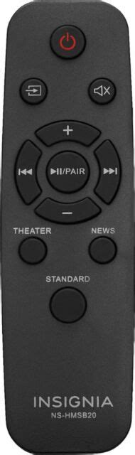 NEW Original Genuine Insignia NS HMSB20 Remote Control For Insignia