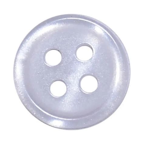 Lightweight Round Shape Plain Polyester 4 Holes Buttons For Garment