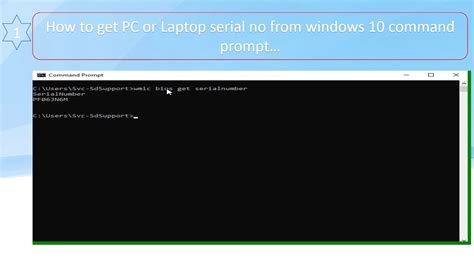 How To Get Any Laptop Or Pc Serial Number Product No And Model Using Windows 10 Command Prompt