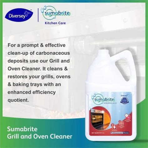 Diversey Sumabrite Grill Oven Cleaner Packaging Type Can Liquid At