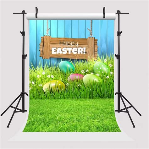 Hellodecor X Ft Happy Easter Backdrop Colorful Eggs Photography